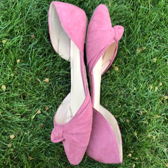 Charlotte Russe Dainty Stylish Mauve/Pink Faux Suede Flats! Size 8. - Picture 6 of 9